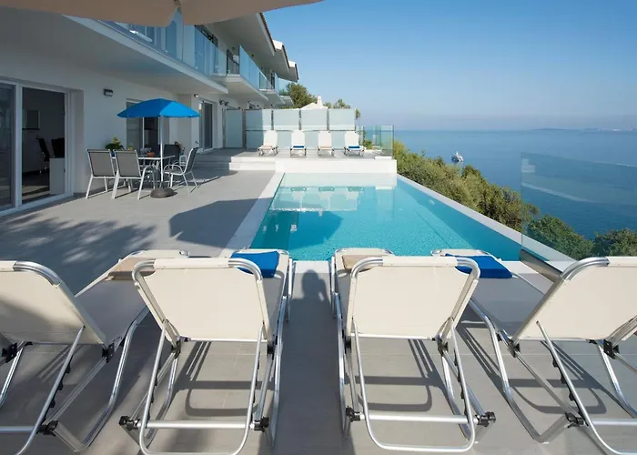 Vila Exquisite Corfu Retreat 3 Bedrooms Thea Panoramic Sea Views Pyrgi (Corfu)