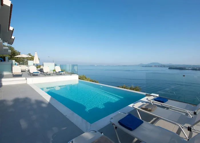 Vila Exquisite Corfu Retreat 3 Bedrooms Thea Panoramic Sea Views *