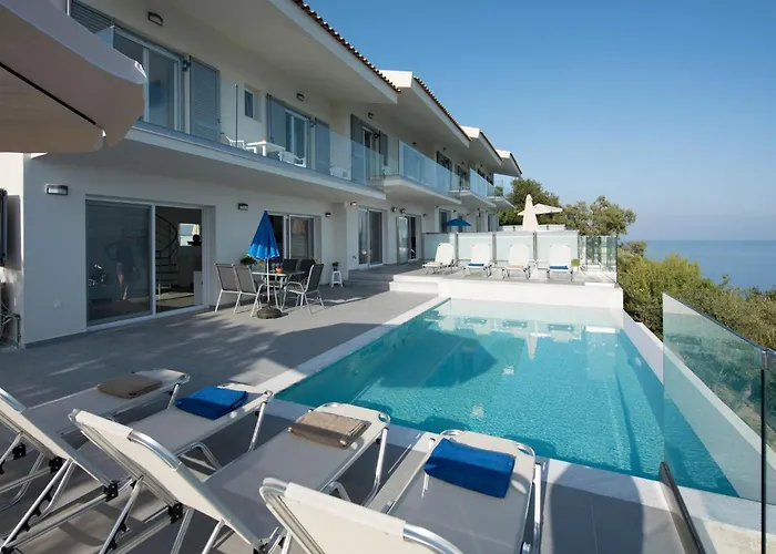 Exquisite Corfu Retreat 3 Bedrooms Thea Panoramic Sea Views Vila